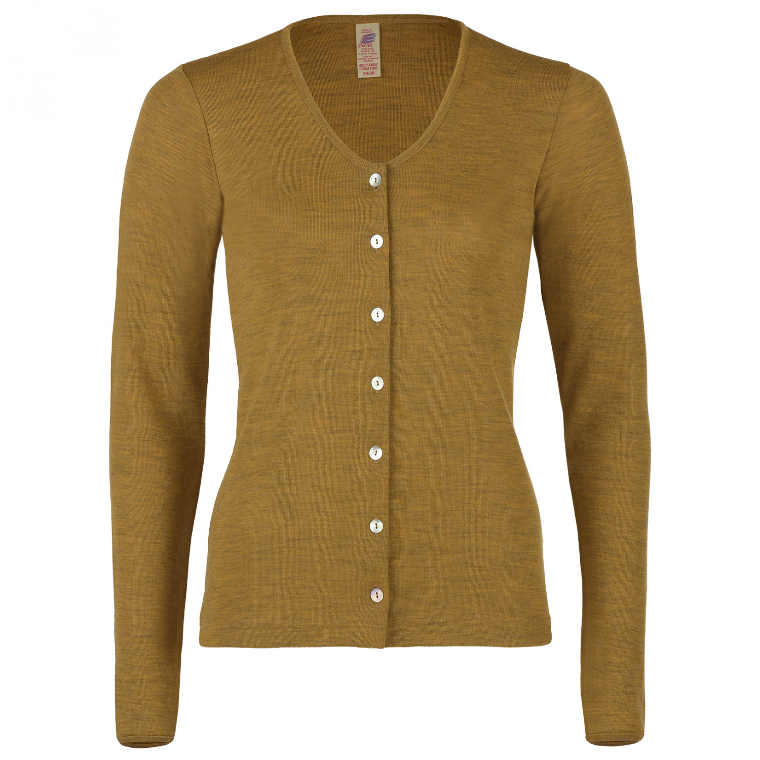 

Шерстяная куртка Engel Women's Cardigan, цвет Safran Melange