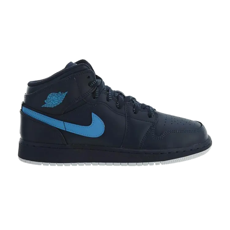 

Кроссовки Air Jordan 1 Mid BG 'Obsidian', синий