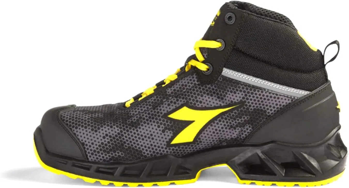 UTILITY DIADORA Унисекс Shark Stable Impact Mid S3 SRC ESD Кроссовки, Black Grey — фото 2