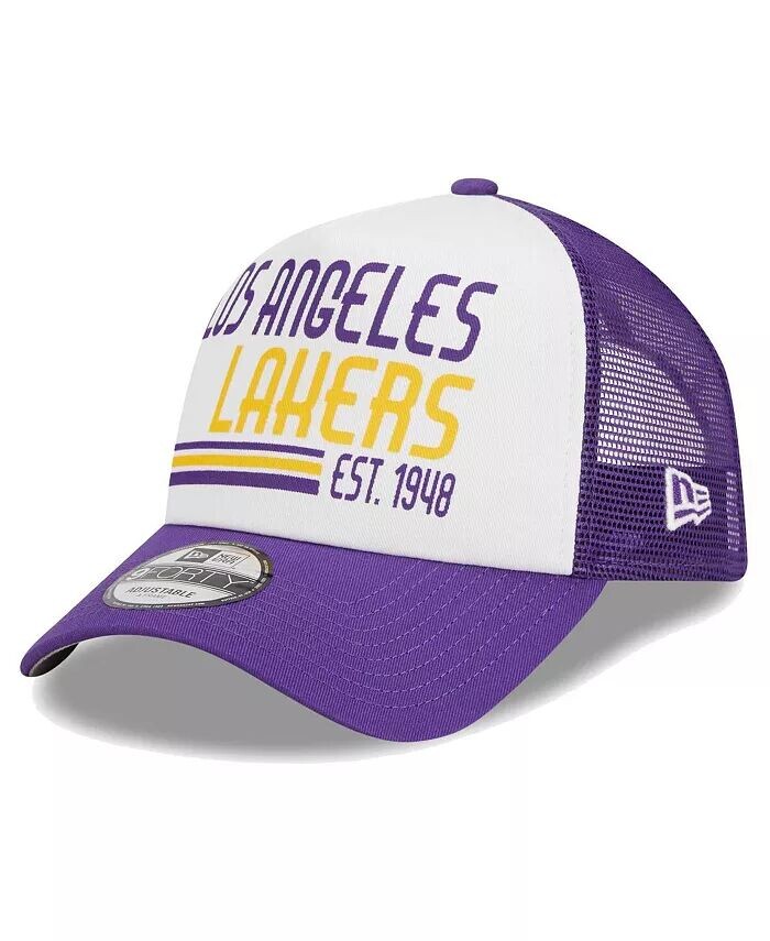 

Мужская белая бейсболка Los Angeles Lakers Lift Pass Foam Front Trucker 9FORTY Adjustable New Era