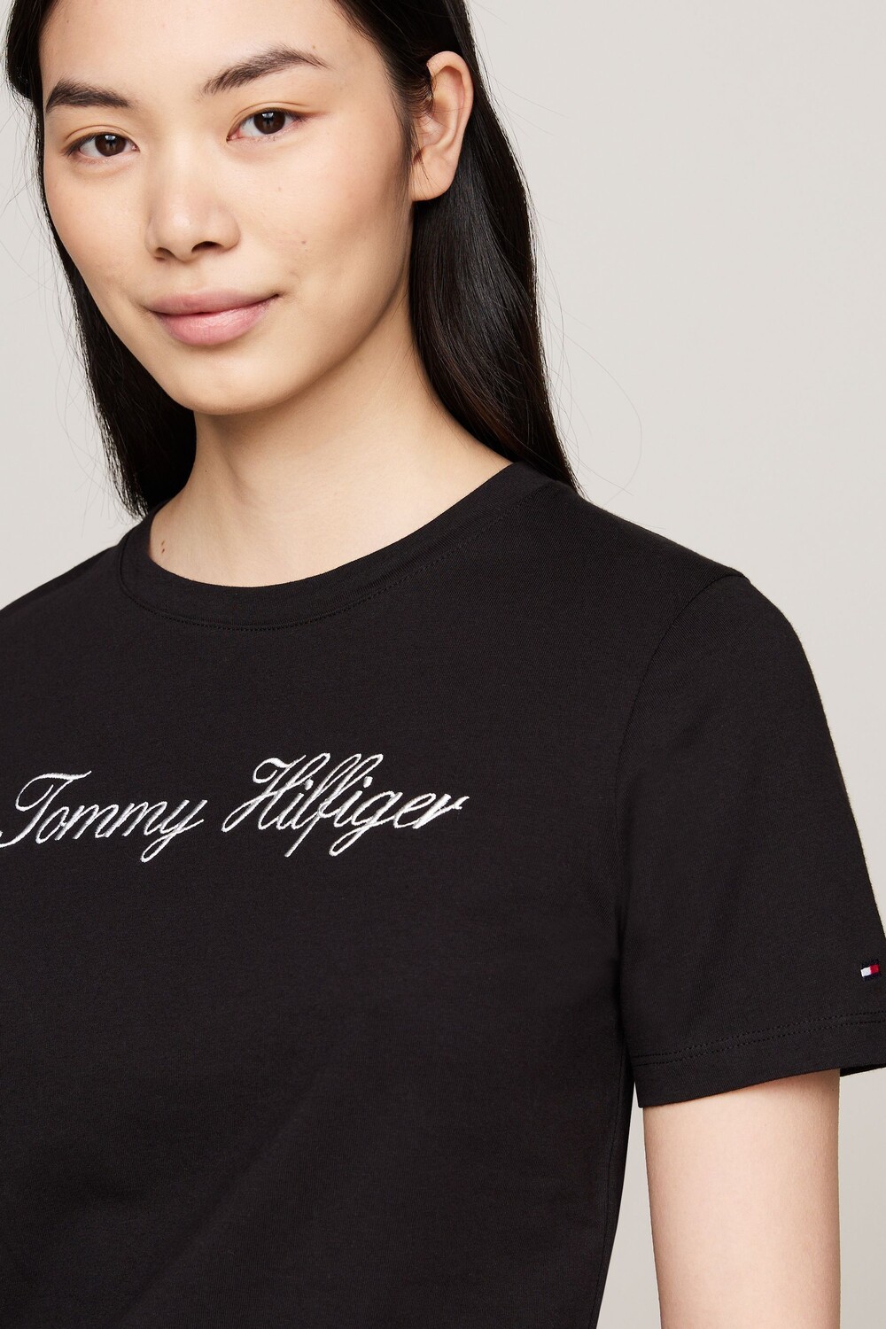 Сценарий обычный футболка Tommy Hilfiger, черный — фото 4