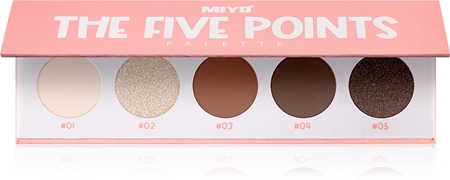 

Палитра теней для век Miyo Eyeshadow The five points, 01 We are golden 1 szt.