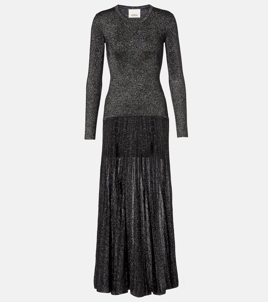 

Плиссированное макси-платье Guetty Isabel Marant, Gun Metal