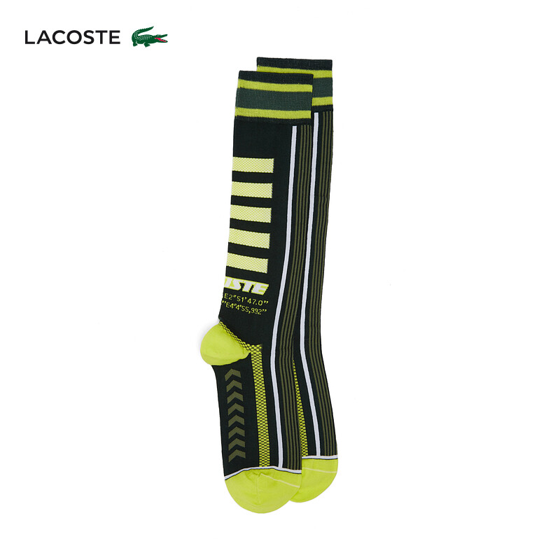 

Носки Lacoste до середины икры, черный / желтый
