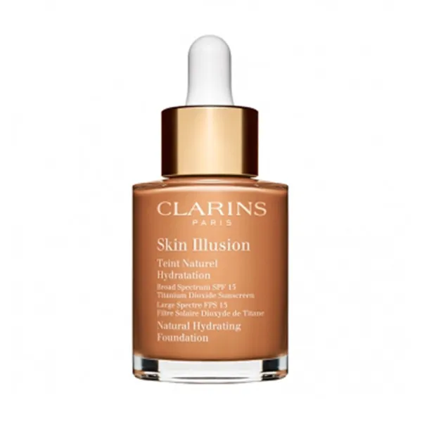 

Жидкая основа под макияж с естественным финишем Skin Illusion Teint Naturel Hydratation Clarins, цвет cappuchino