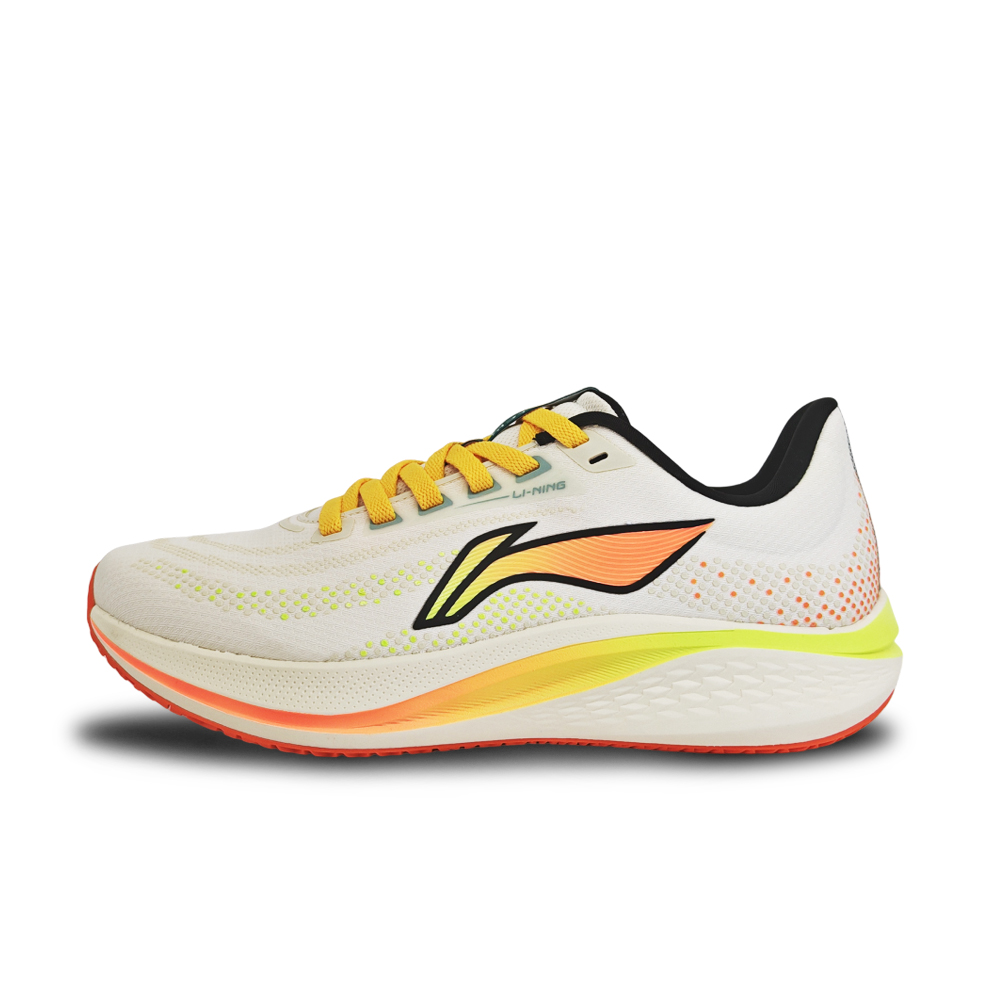 

Лёгкие повседневные кроссовки для бега с амортизацией LiNing Red Hare 7 мужские бежево-оранжевые