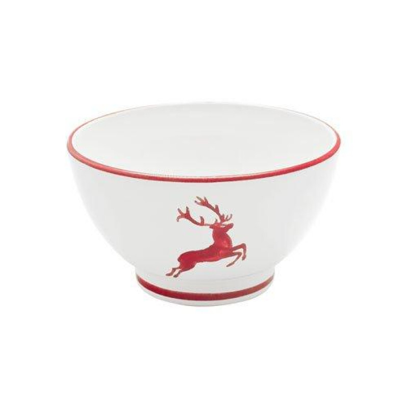 

Миска для хлопьев Ruby Red Deer, большая, d: 14 см / высота: 7,8 см / 0,4 л Gmundner Keramik, бело-красный