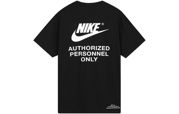 Футболка Nike Alphabet Logo Printing Round Neck Short Sleeve Black, мультиколор — фото 2