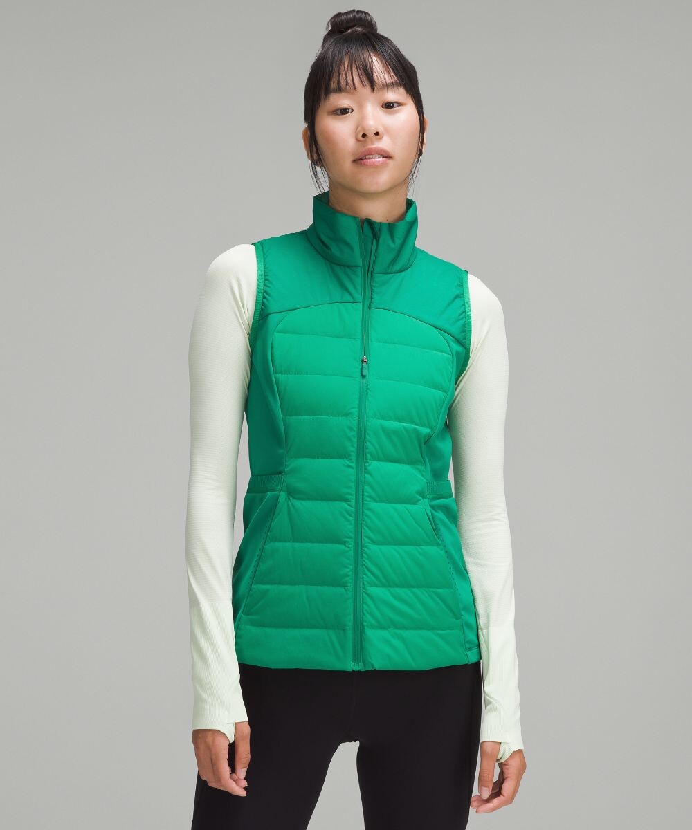 

Жилет Down for It All Lululemon, Зеленый, Жилет Down for It All Lululemon