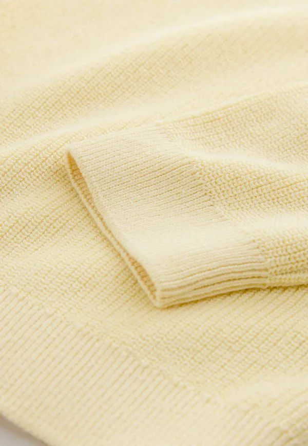 Джемпер с круглым вырезом, стандартного кроя Next, Buttermilk Yellow — фото 3