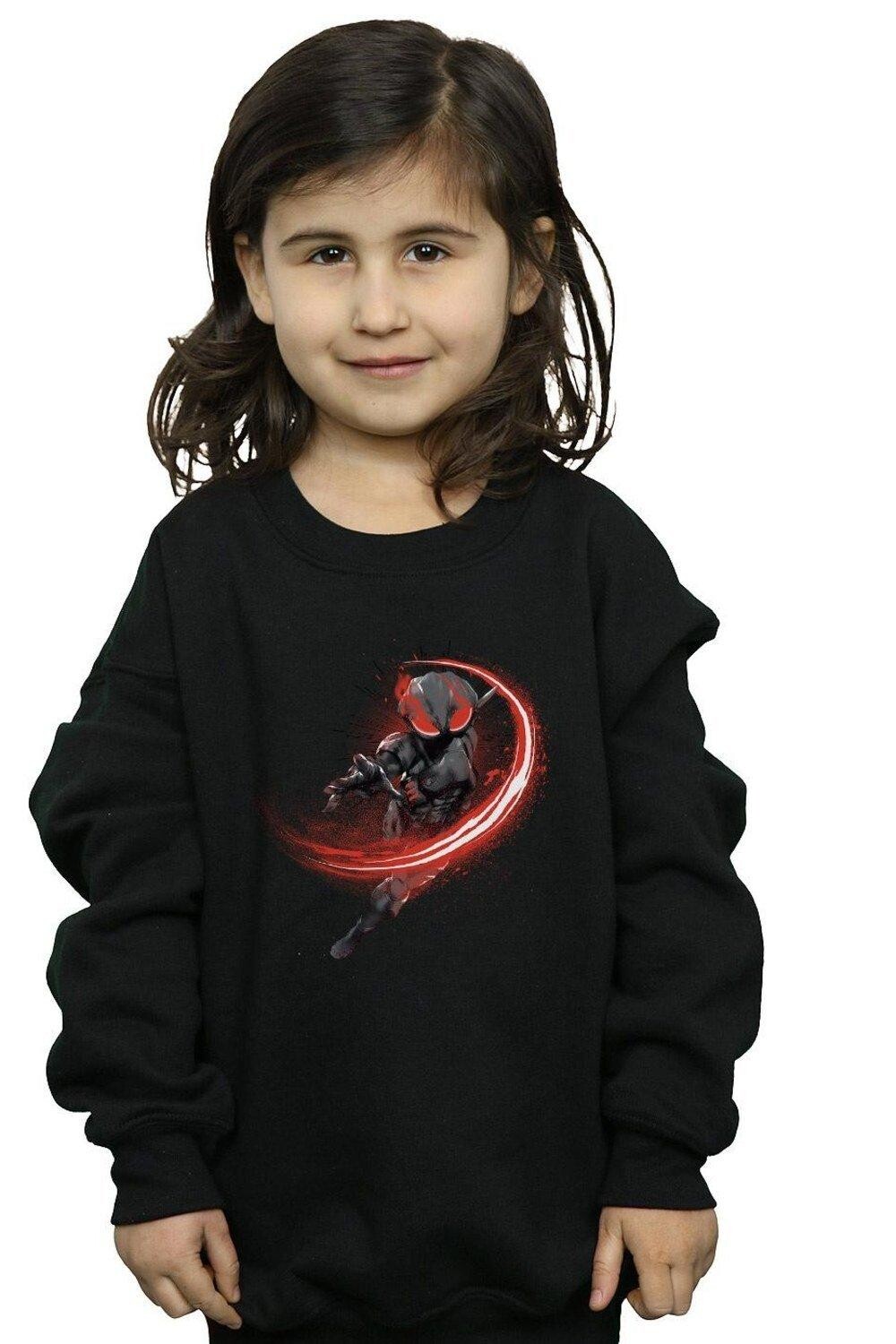 

Черный свитшот Aquaman Manta Flash DC Comics, черный
