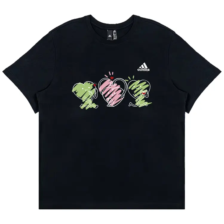 

Футболка унисекс черная Adidas, черный