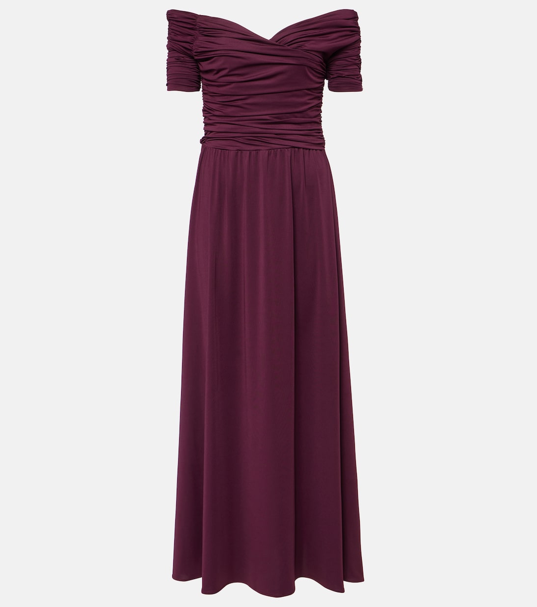

Платье макси Charlotte со сборками Altuzarra, Deep Grape