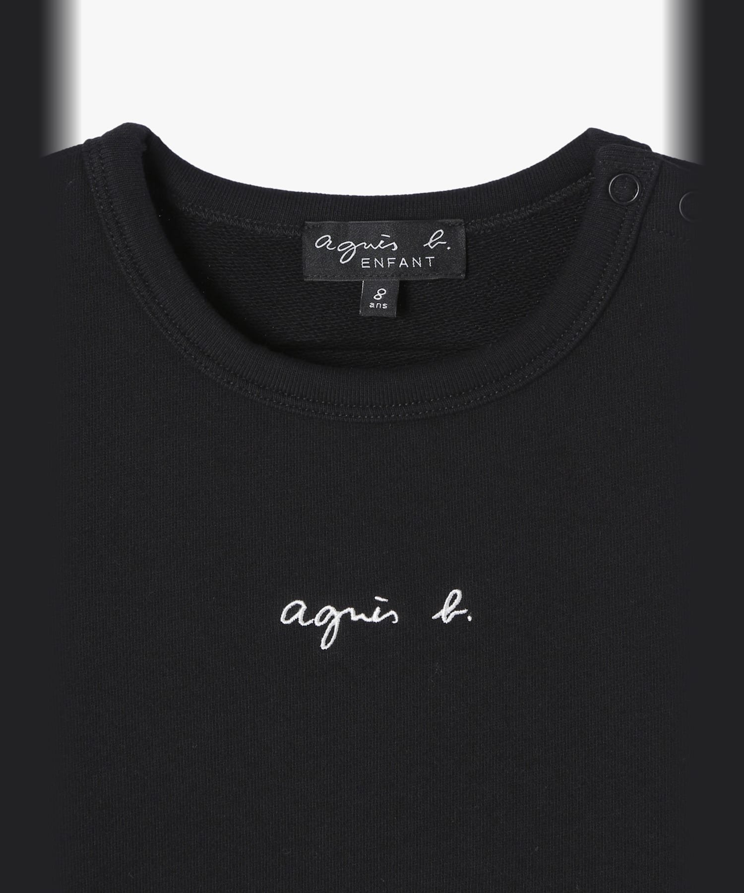 Детское хлопковое платье без рукавов с логотипом "Fily" Agnes b. ENFANT, Black — фото 3