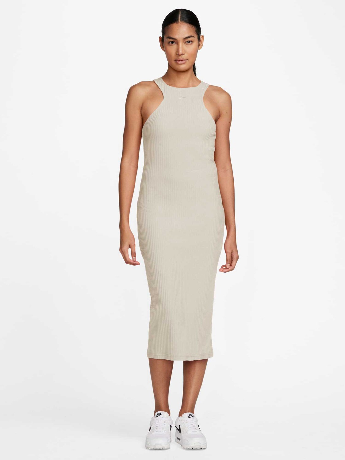 

Платье Nike W NSW NK CHLL KNT RIB MIDI DRS, бежевый