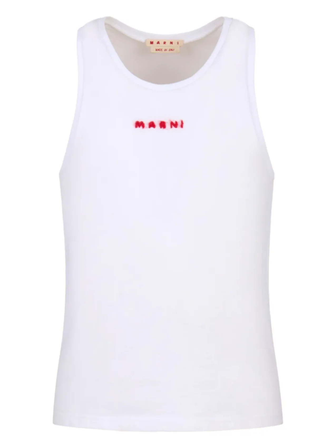 

Топ с вышитым логотипом Marni, белый