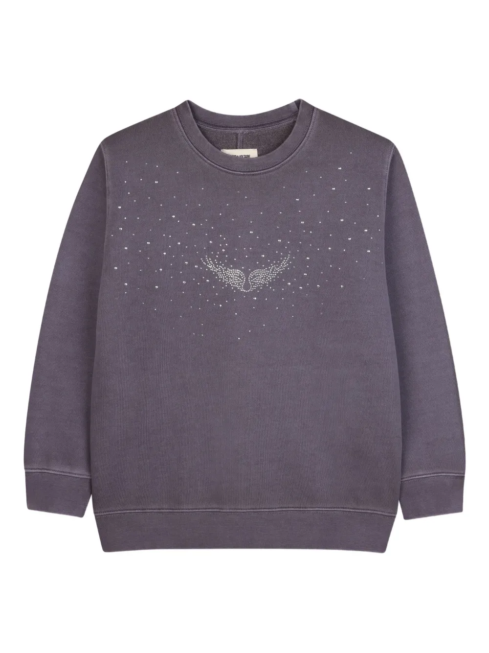

Толстовка со стразами Zadig & Voltaire Kids, фиолетовый