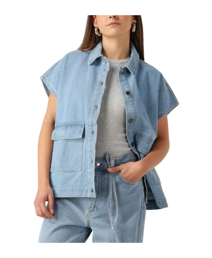 

Элегантный синий жилет для женщин Modstrã¶M, синий