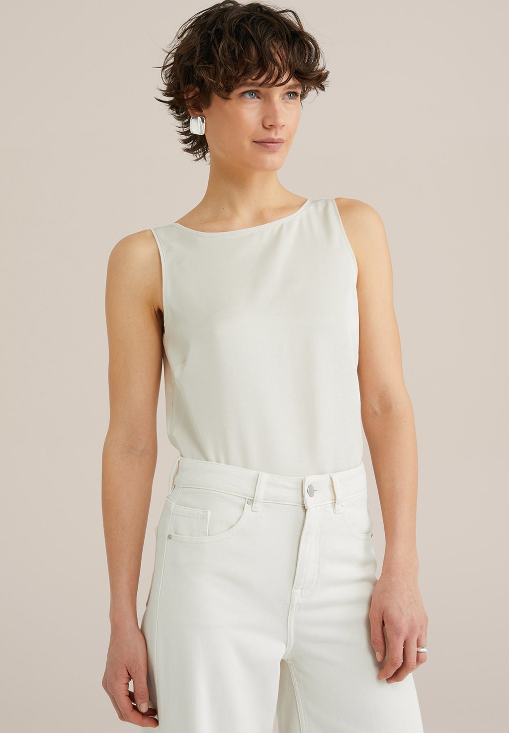 

Топ Blouse WE Fashion, бежевый