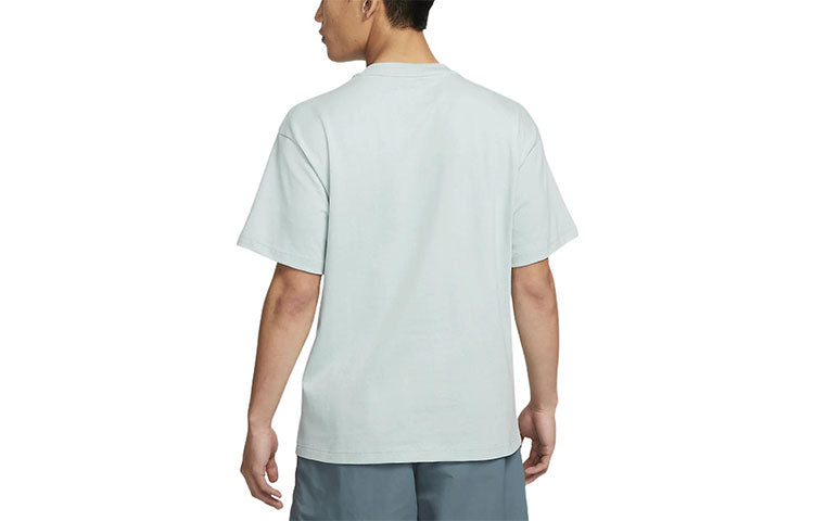 Футболка Men's Nike Geometry Pattern Printing Round Neck Pullover Short Sleeve Green T-Shirt DV0679-366 — фото 2
