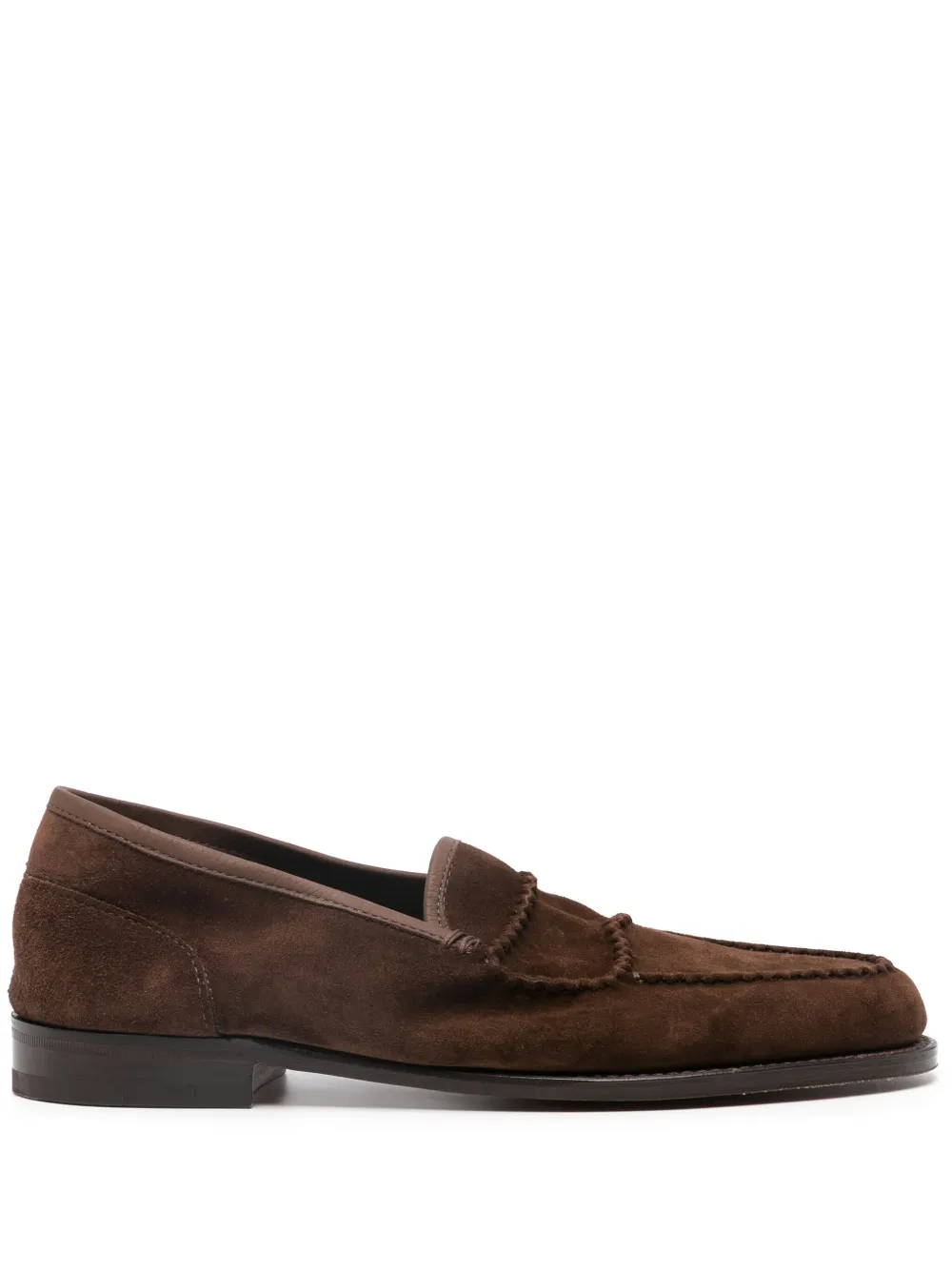 

Замшевые лоферы John Lobb, коричневый