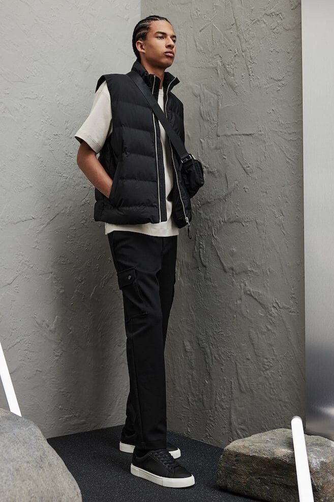 

Узкие брюки карго H&M, черный
