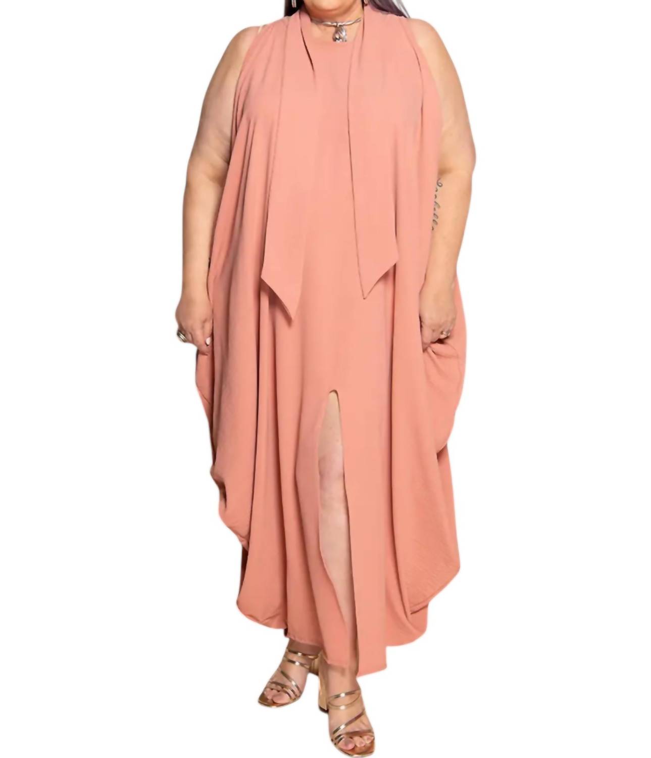 

Платье-трансформер макси в терракотовом цвете SHAWL DAWLS, цвет terracotta