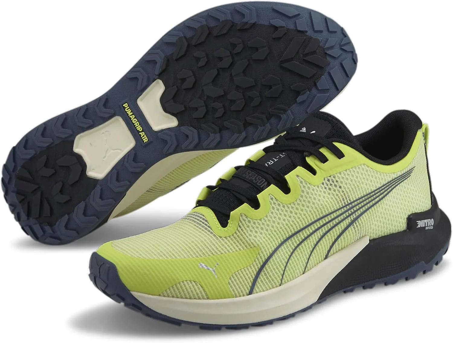 Мужские кроссовки для легкой атлетики PUMA Fast-trac Nitro, зеленый — фото 2
