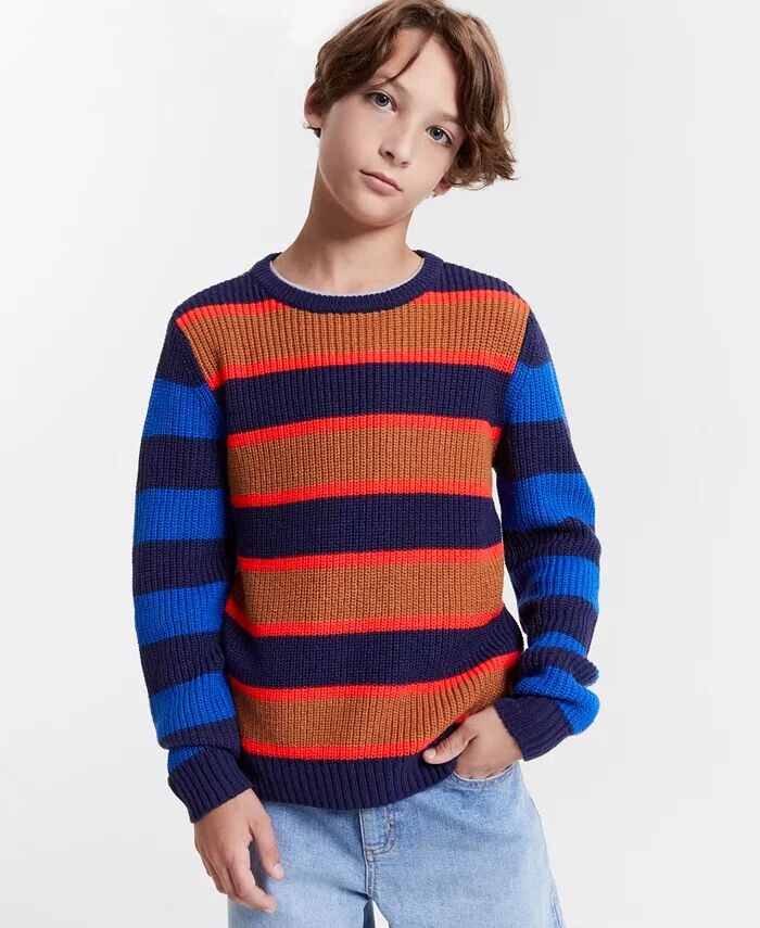 

Свитер Little & Big Boys с цветными блоками Epic Threads, коричневый