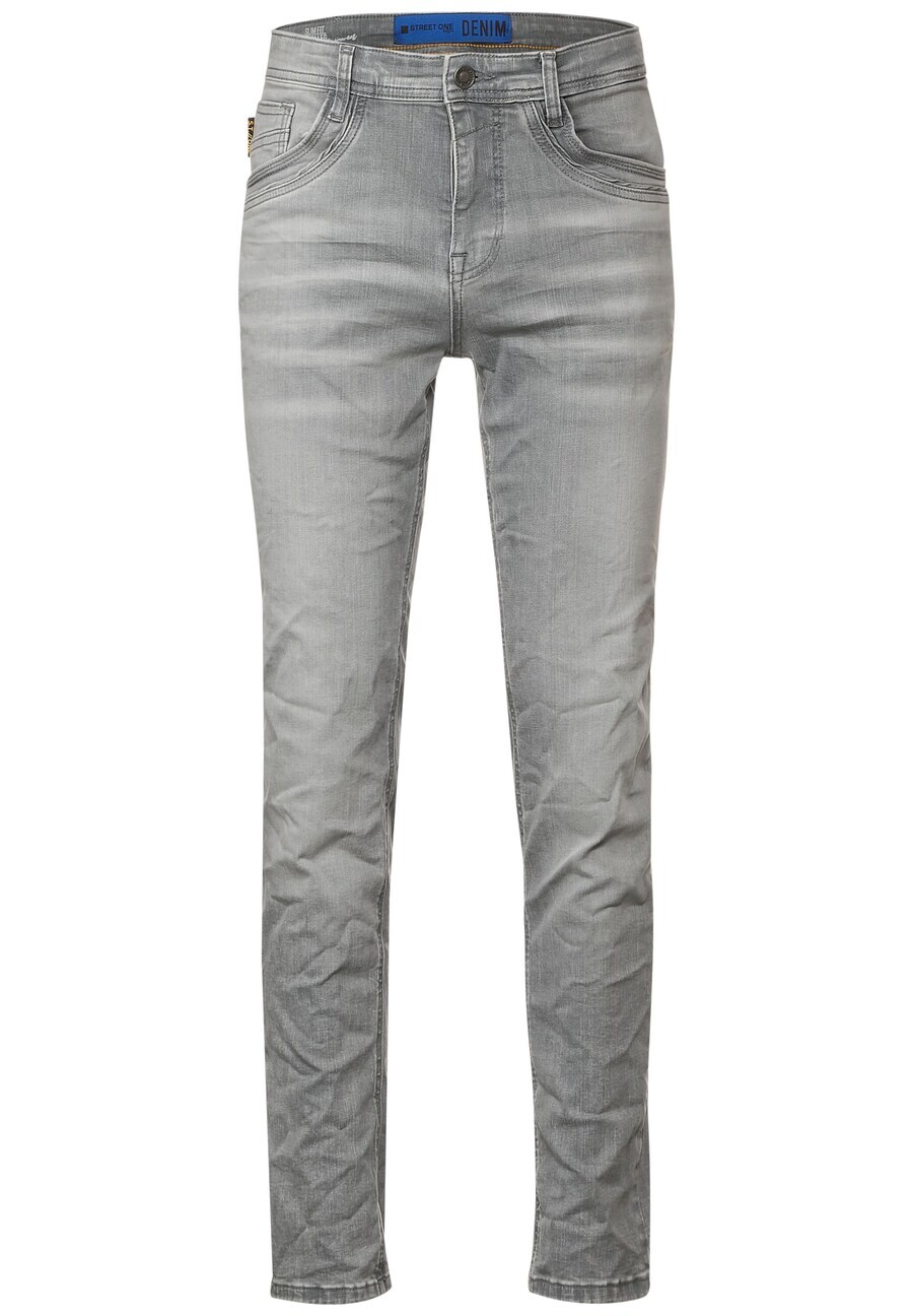 

Джинсы Street One MEN Slim fit Jeans, серый деним