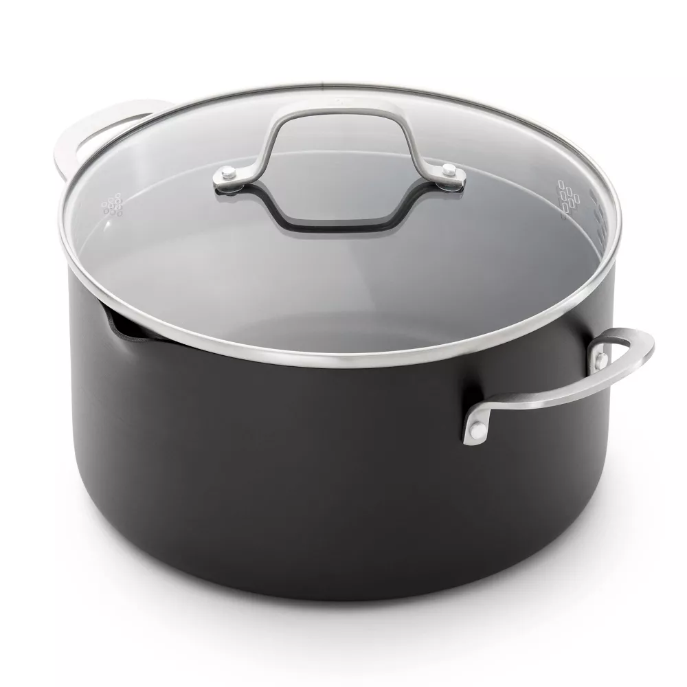 

Кастрюля Calphalon 7 квартов с жестким анодированным антипригарным покрытием и крышкой