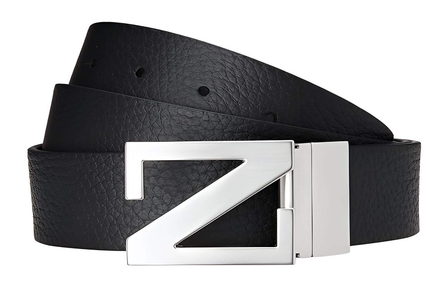 

Ремень с пряжкой и логотипом Zegna Ermenegildo Zegna, черный