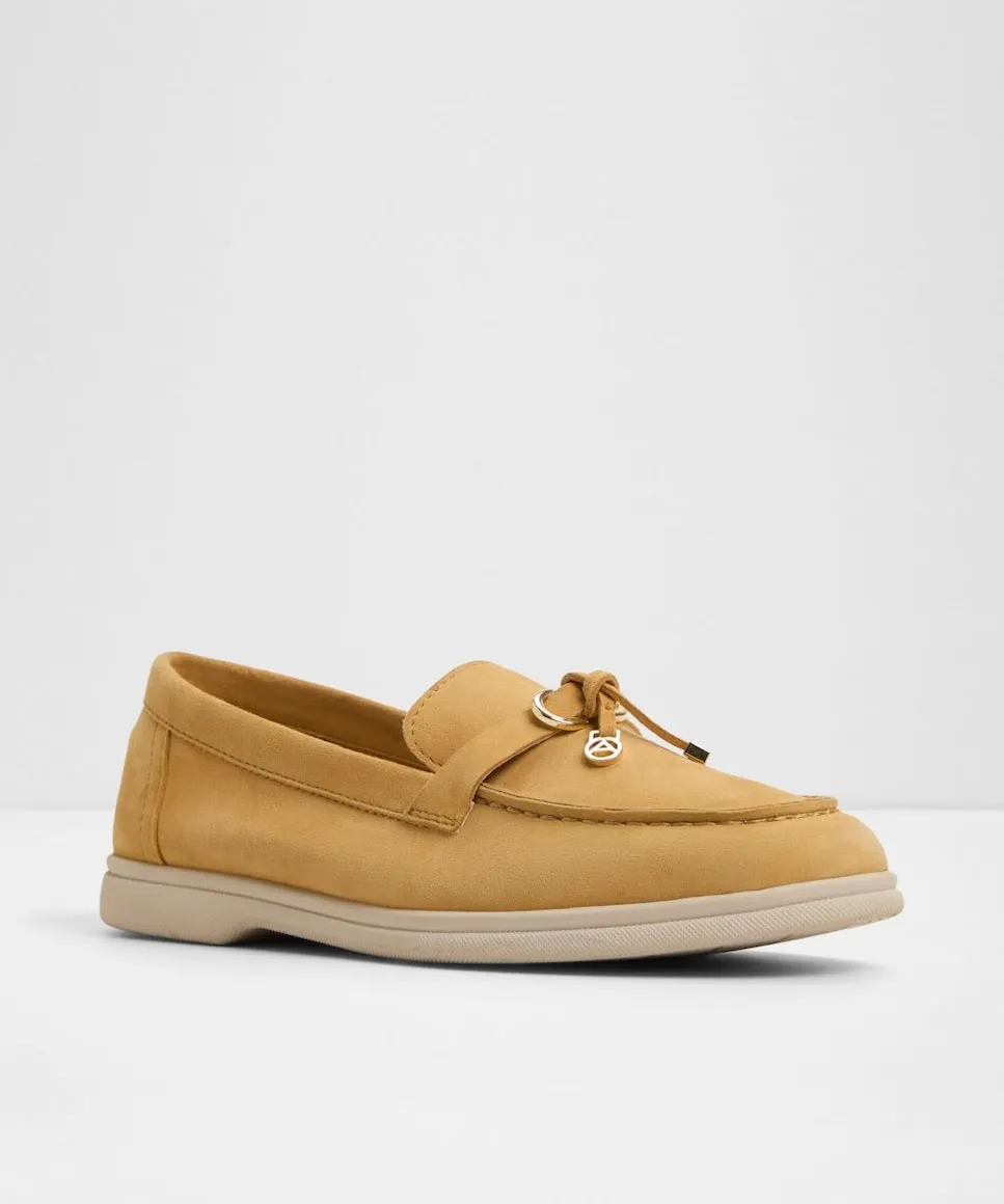 Женские мокасины с круглым носком Aldo, жёлтый — фото 4