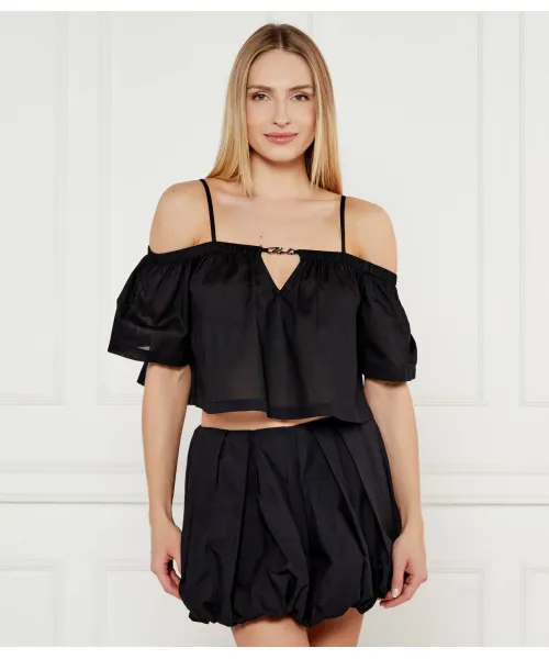 

Блуза Cropped fit Karl Lagerfeld, черный