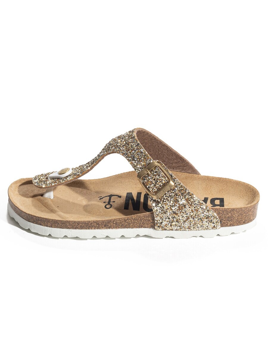 Сандалии с т-образным ремешком Bayton T-Bar Sandals MERCURE, золотой