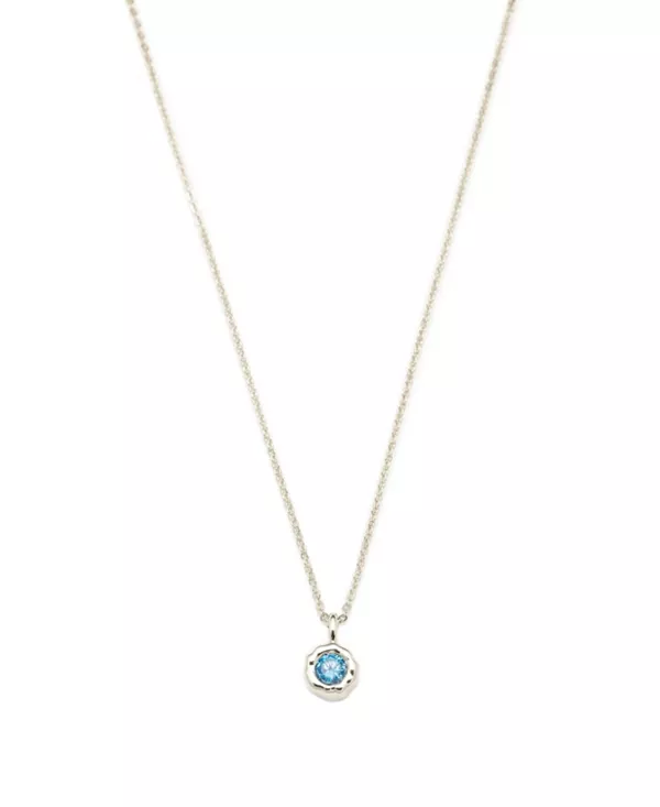 

Ожерелье с подвеской Skyler Molten Solitaire из кубического циркония Classicharms, silver/aqua