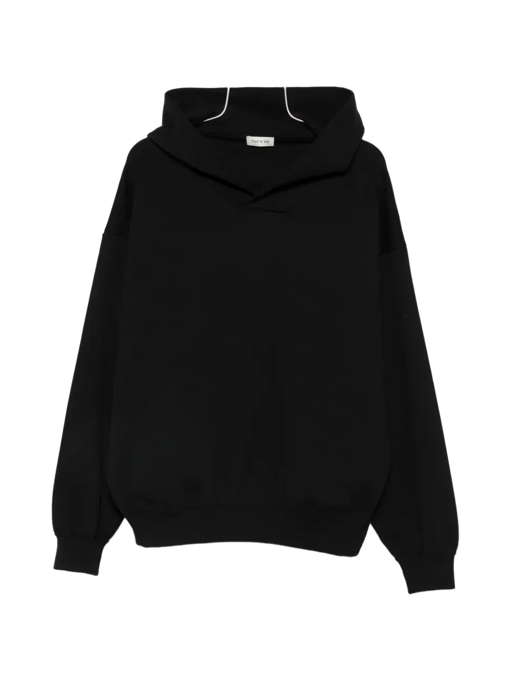 Худи с ребристой отделкой Fear Of God, черный