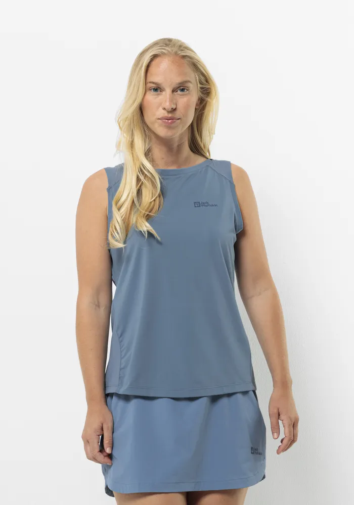 

Функциональный топ Jack Wolfskin "PRELIGHT CHILL TANK W", синий