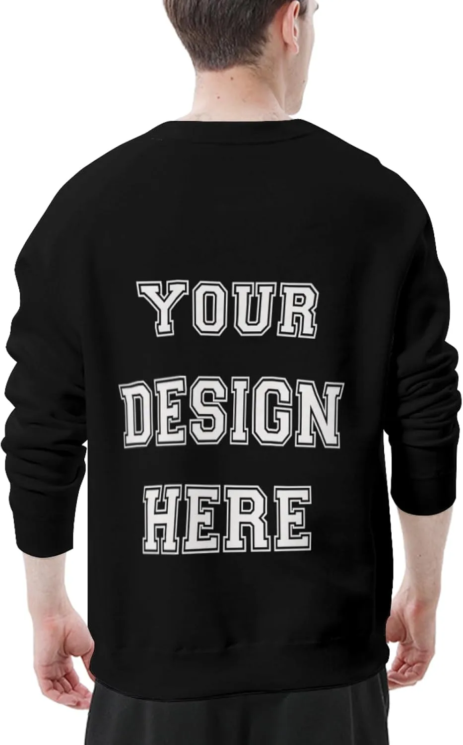 Футболка с длинным рукавом Custom для мужчин — фото 3