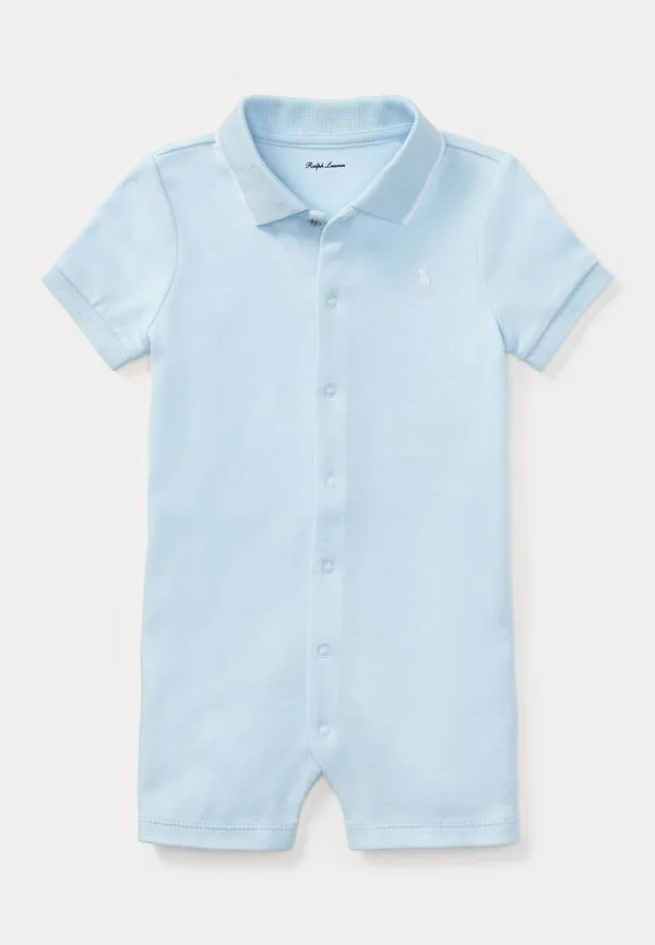 Мягкий хлопковый комбинезон-поло 02y Polo Ralph Lauren, Beryl Blue