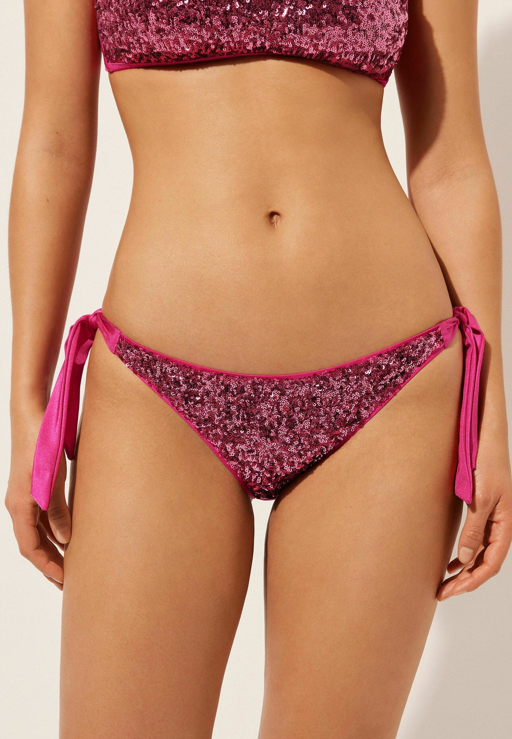 

Плавки бикини HYPNOTIC Calzedonia, неоново-розовый