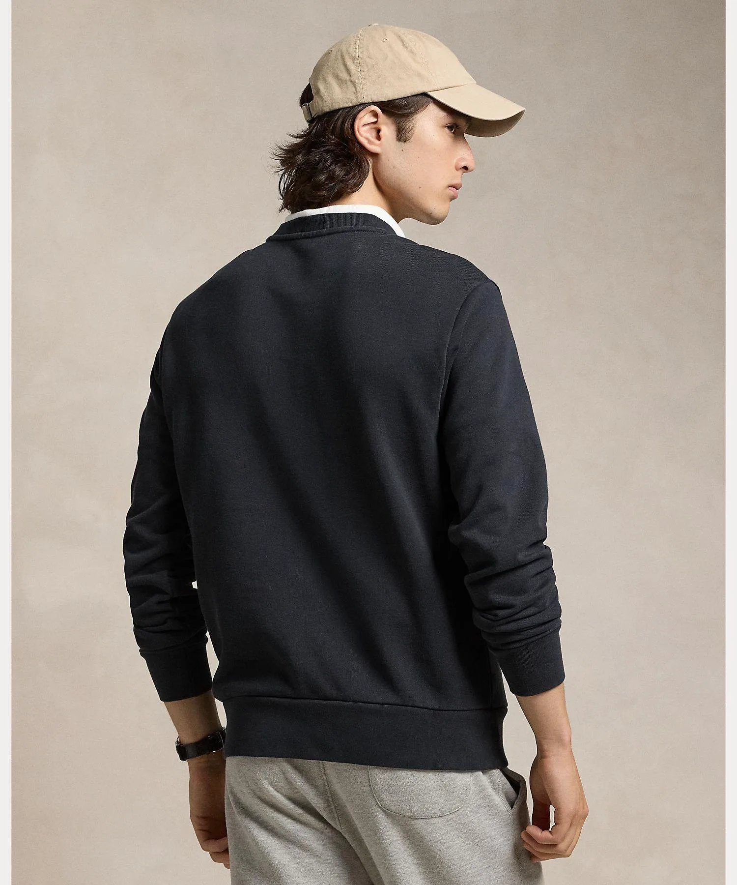 Толстовка Loopback Terry Polo Ralph Lauren, 001 Black — фото 4
