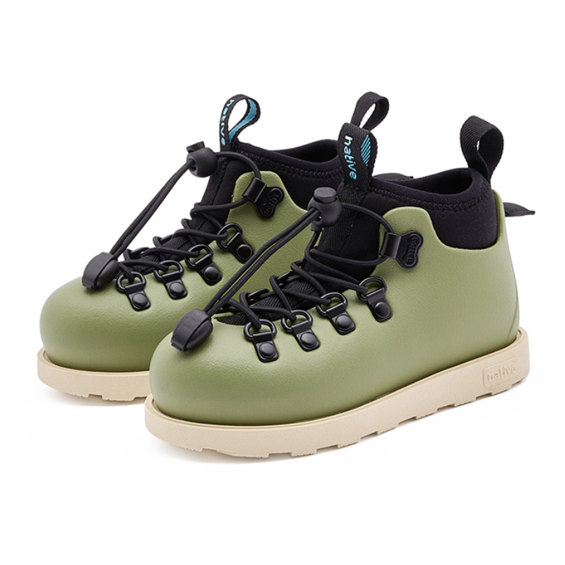 Детские кожаные ботинки Fitzsimmons Kids Native Shoes, серый/красный — фото 2