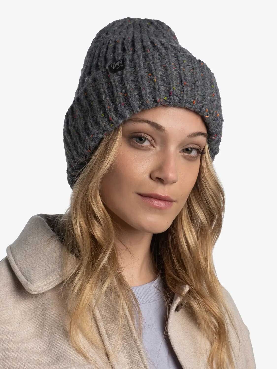 

Шапка Buff Knitted Fleece Band Hat, серый