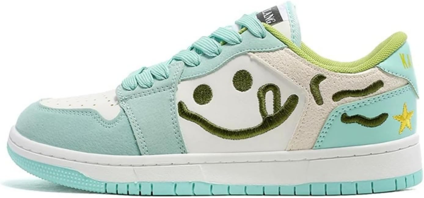 

Женские и мужские модные кроссовки MACEFIL в стиле Y2K, милые массивные, ретро-шик, на шнуровке, легкие, повседневные, уличные, для скейтборда, белый/зеленый