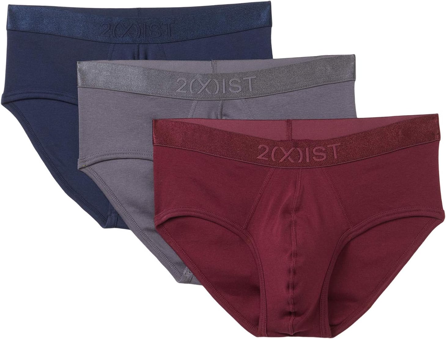 

Трусы 2IST 3-Pack Pima Cotton Contour Pouch Brief, цвет Navy Blazer/Tawny Port/Jet