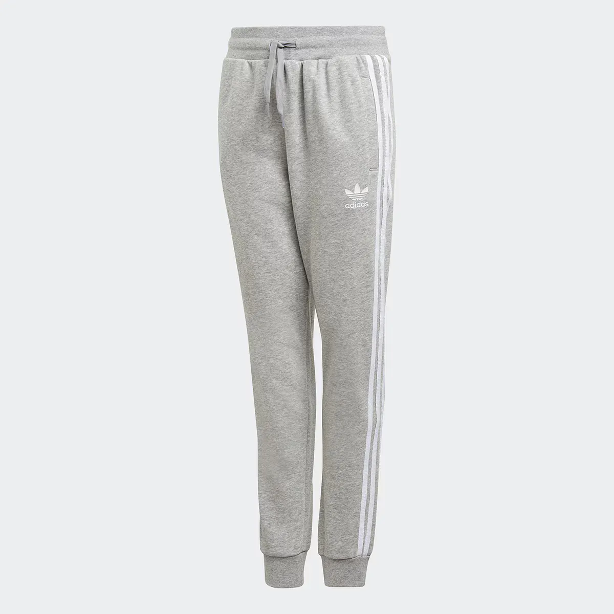 

Детские брюки трилистник в 3 полоски Adidas Originals, серый/белый