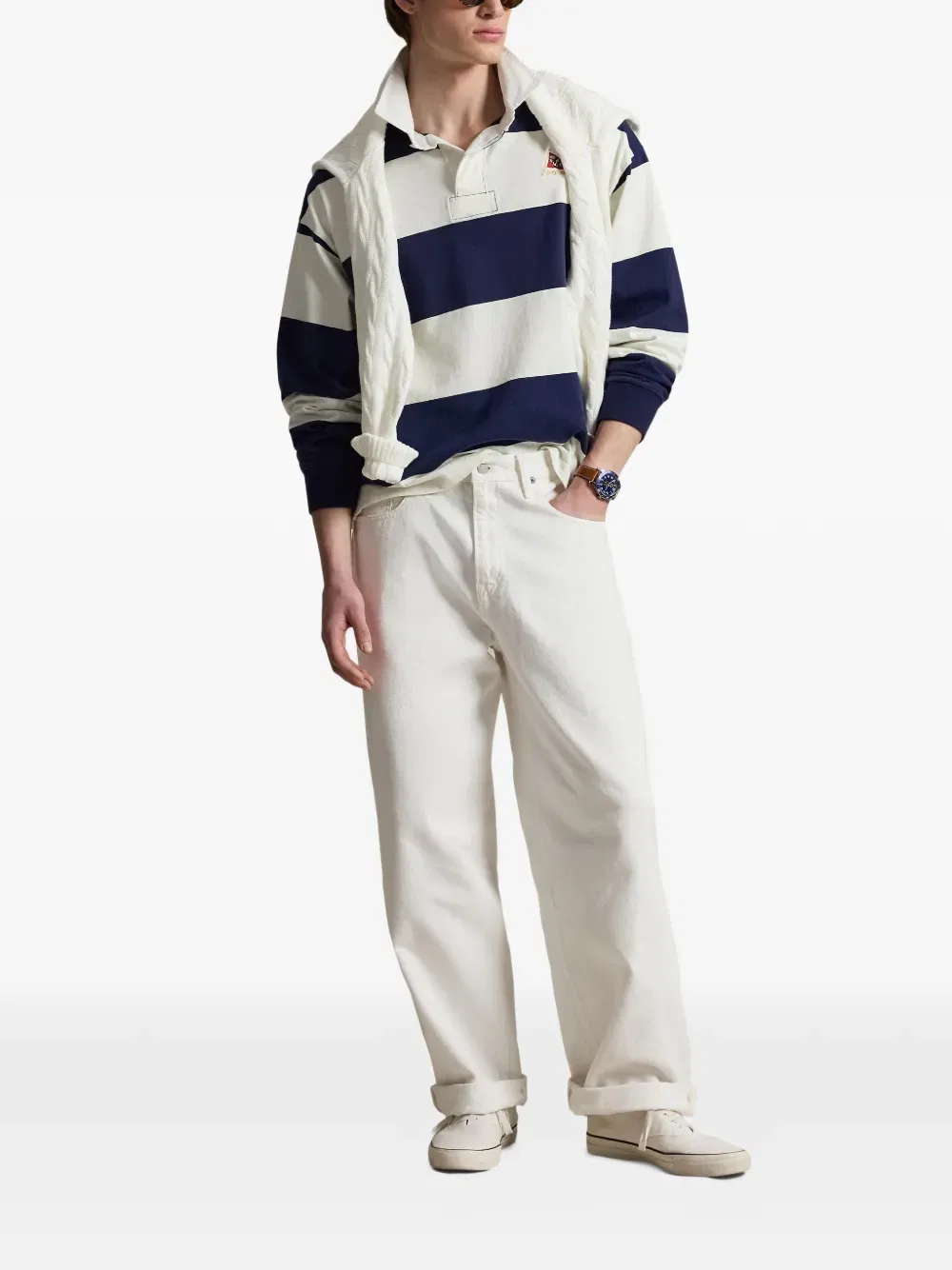 Прямые джинсы Ривингтон Polo Ralph Lauren, белый — фото 2