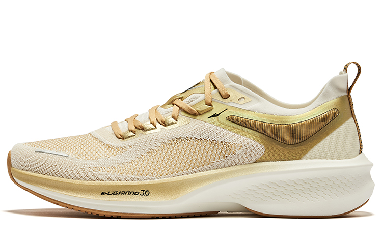 

Мужские кроссовки Lightning 3.0 летние амортизирующие с отскоком низкие Microcrystal White Neutral Beige Camel Erke, Microcrystal White Unisex Beige Camel