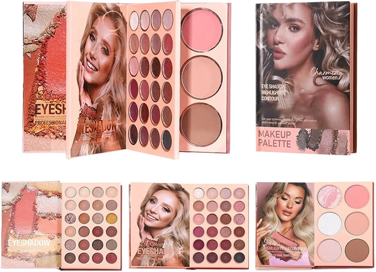 Палетка теней для век 54 цвета Vibrant Cosmetics